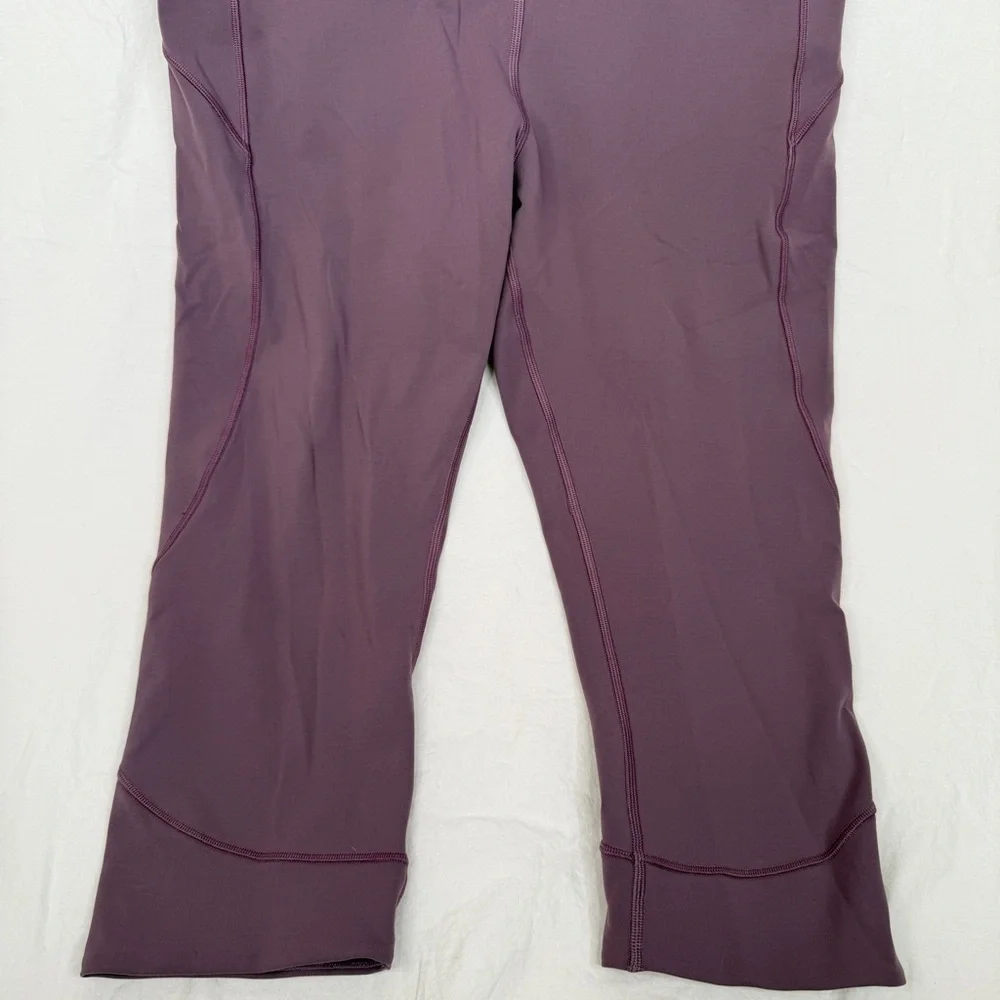 Lululemon In Movement Crop Leggings Everlux Smoked Mulberry 12